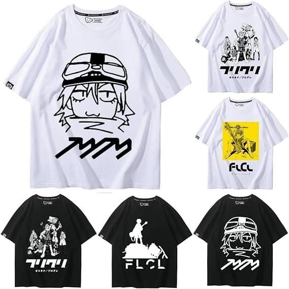 フリクリ FLCL Tシャツ M 白 Amazon.co.jp: 海外公式 フリクリ Tシャツ XL 白 FLCL アニメT